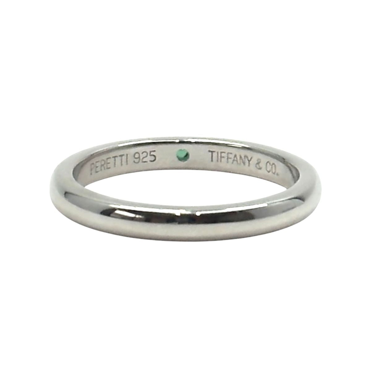 TIFFANY&Co. ティファニー エルサ ペレッティ スタッキング バンドリング シルバー シルバー925 / エメラルド リング 指輪 アクセサリー ジュエリー 12号 レディース A