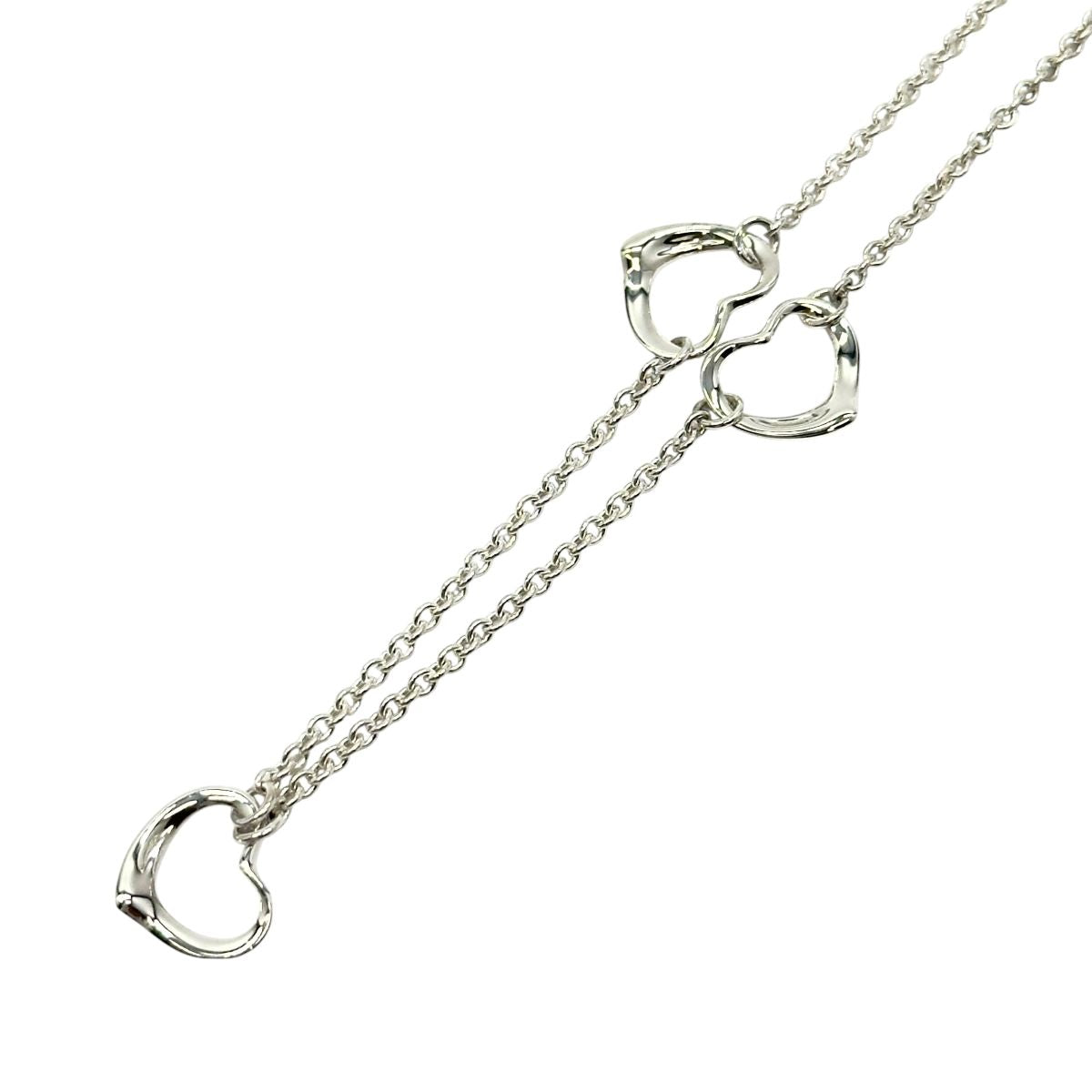 TIFFANY&Co. ティファニー エルサ ペレッティ オープンハート 3P シルバー シルバー925 ネックレス ペンダント アクセサリー ジュエリー レディース A