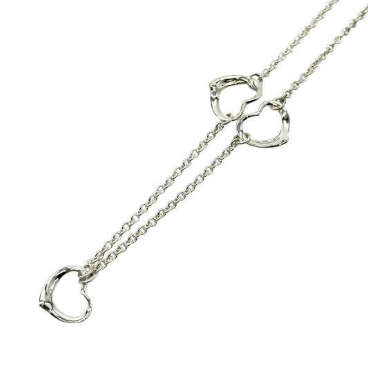 TIFFANY&Co. ティファニー エルサ ペレッティ オープンハート 3P シルバー シルバー925 ネックレス ペンダント アクセサリー ジュエリー レディース A