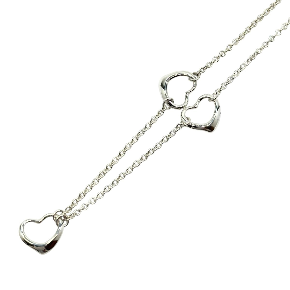 TIFFANY&Co. ティファニー エルサ ペレッティ オープンハート 3P シルバー シルバー925 ネックレス ペンダント アクセサリー ジュエリー レディース A