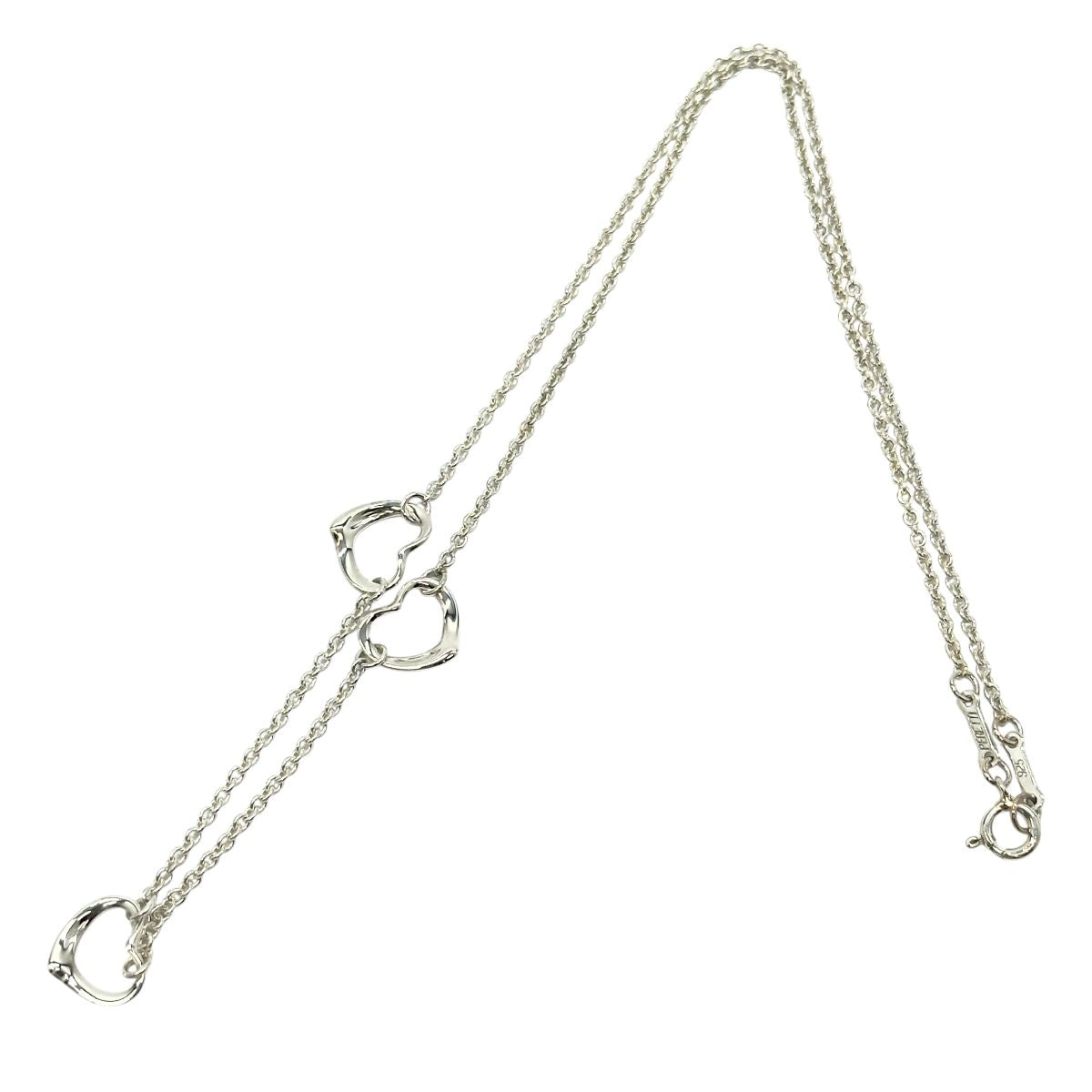 TIFFANY&Co. ティファニー エルサ ペレッティ オープンハート 3P シルバー シルバー925 ネックレス ペンダント アクセサリー ジュエリー レディース A