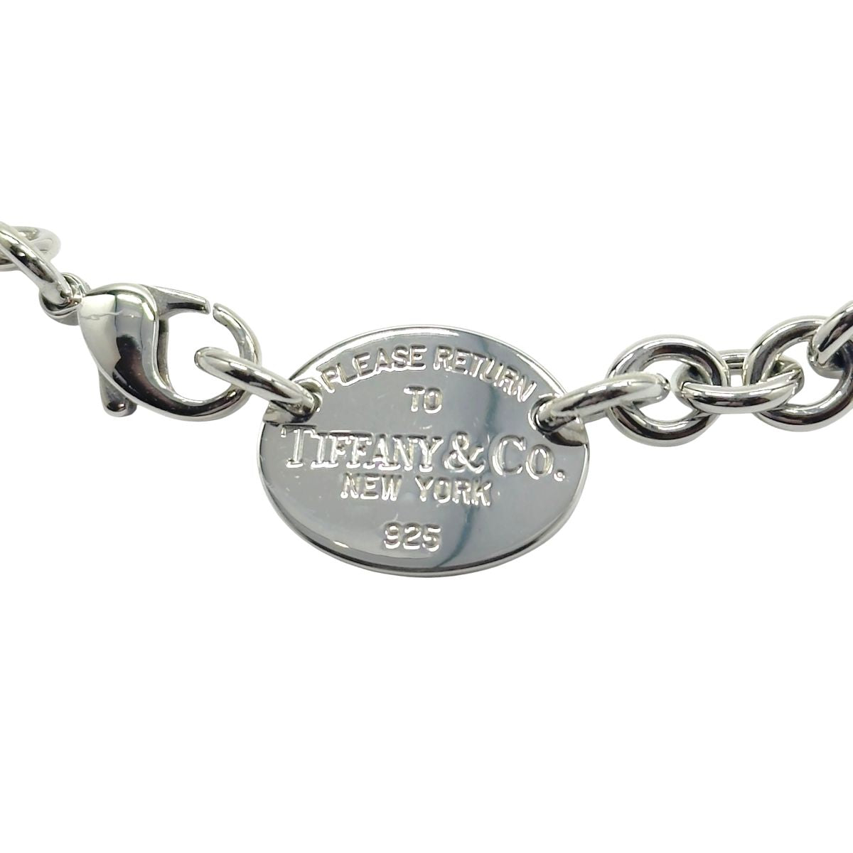 TIFFANY&Co. ティファニー リターントゥ オーバル タグ チェーン シルバー シルバー925 ネックレス ペンダント チョーカー ブレスレット レディース A