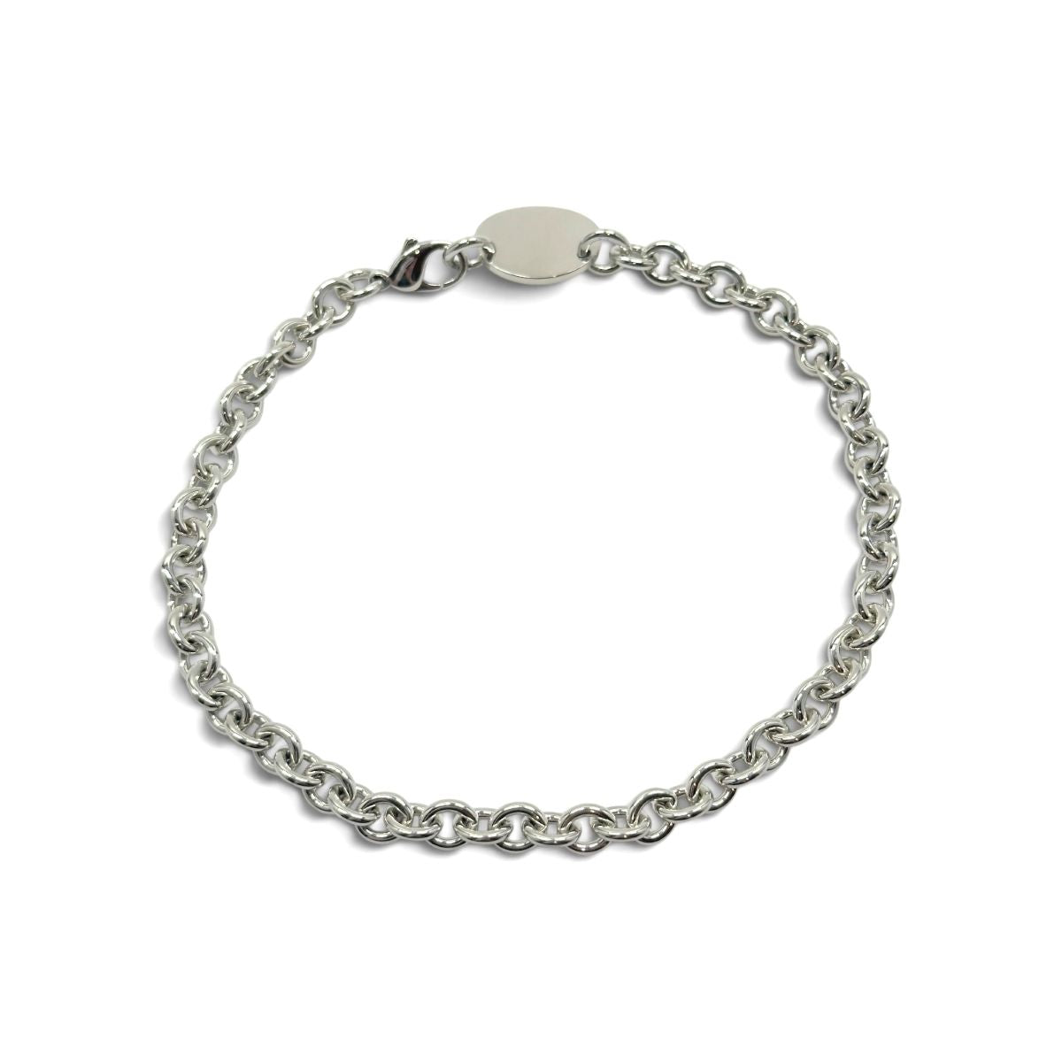 TIFFANY&Co. ティファニー リターントゥ オーバル タグ チェーン シルバー シルバー925 ネックレス ペンダント チョーカー ブレスレット レディース A