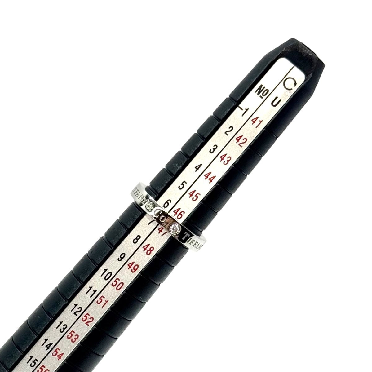 TIFFANY&Co. ティファニー フラットバンドリング 3Pダイヤ シルバー Pt950プラチナ / ダイヤモンド リング 指輪 アクセサリー ジュエリー 6.5号 レディース A