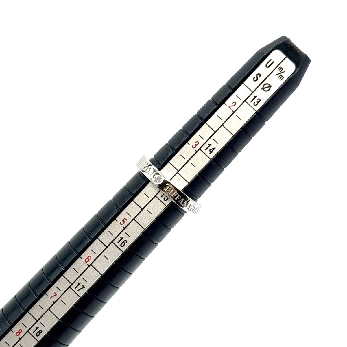 TIFFANY&Co. ティファニー フラットバンドリング 3Pダイヤ シルバー Pt950プラチナ / ダイヤモンド リング 指輪 アクセサリー ジュエリー 6.5号 レディース A