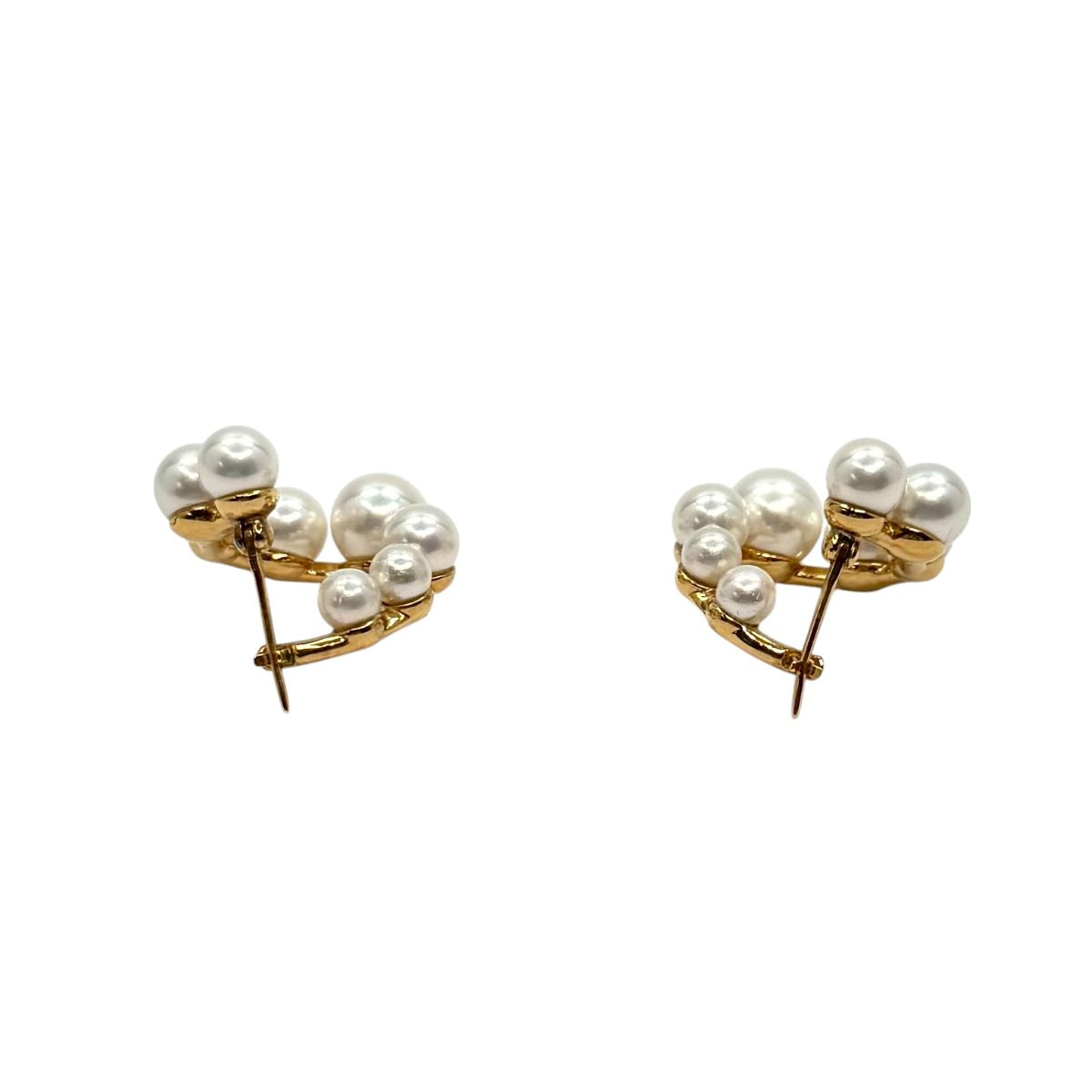 no brand ノーブランド Jouete ジュエッテ パール サークルピアス イエローゴールド シルバー925 / フェイクパール 075132 ピアス アクセサリー ジュエリー レディース A