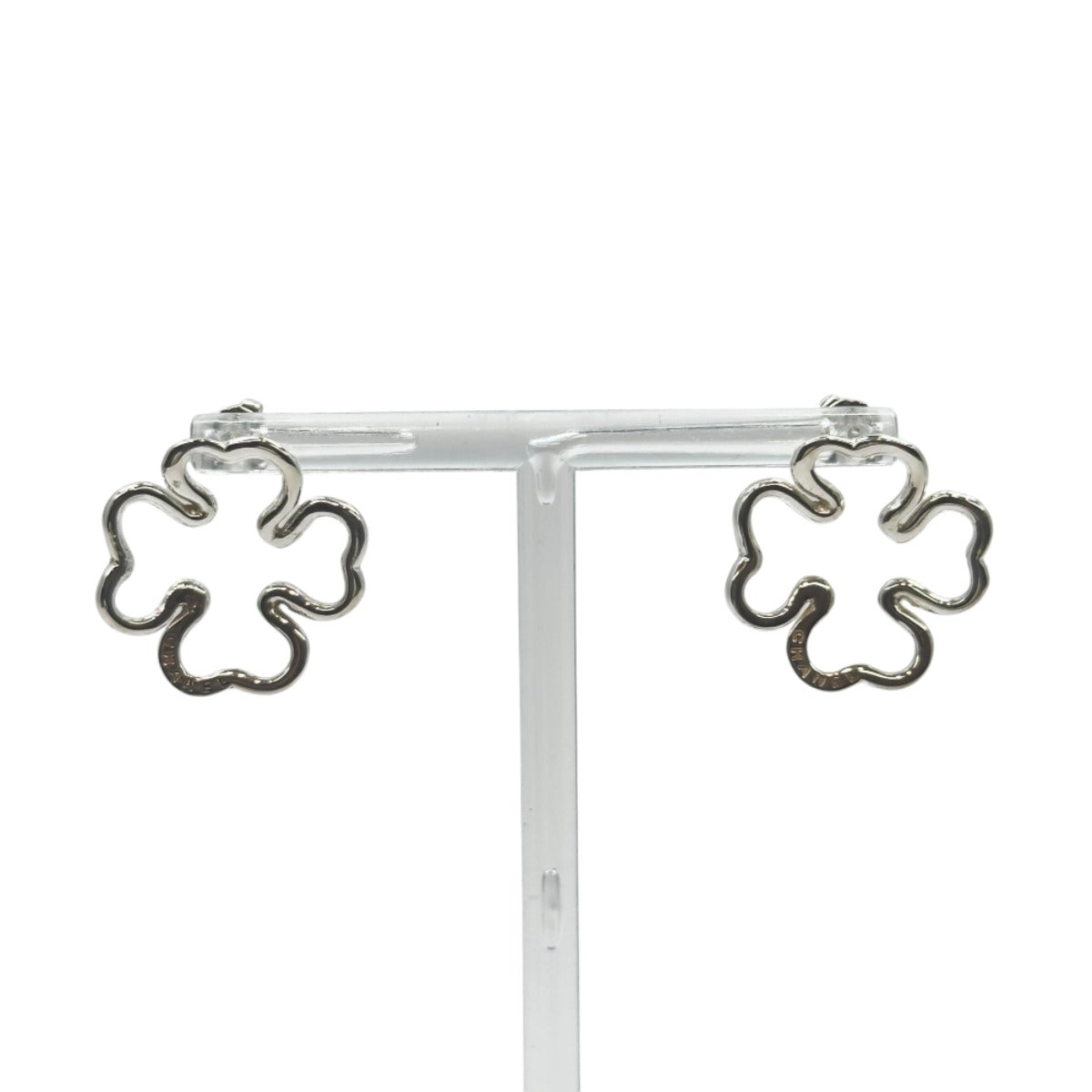 CHANEL シャネル クローバーモチーフ シルバー シルバー925 ピアス アクセサリー ジュエリー レディース A