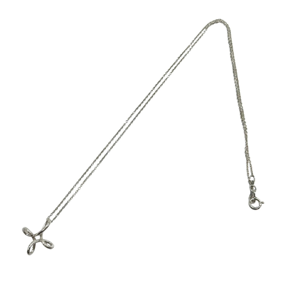TIFFANY&Co. ティファニー エルサ ペレッティ インフィニティ クロス シルバー シルバー925 ネックレス ペンダント レディース A