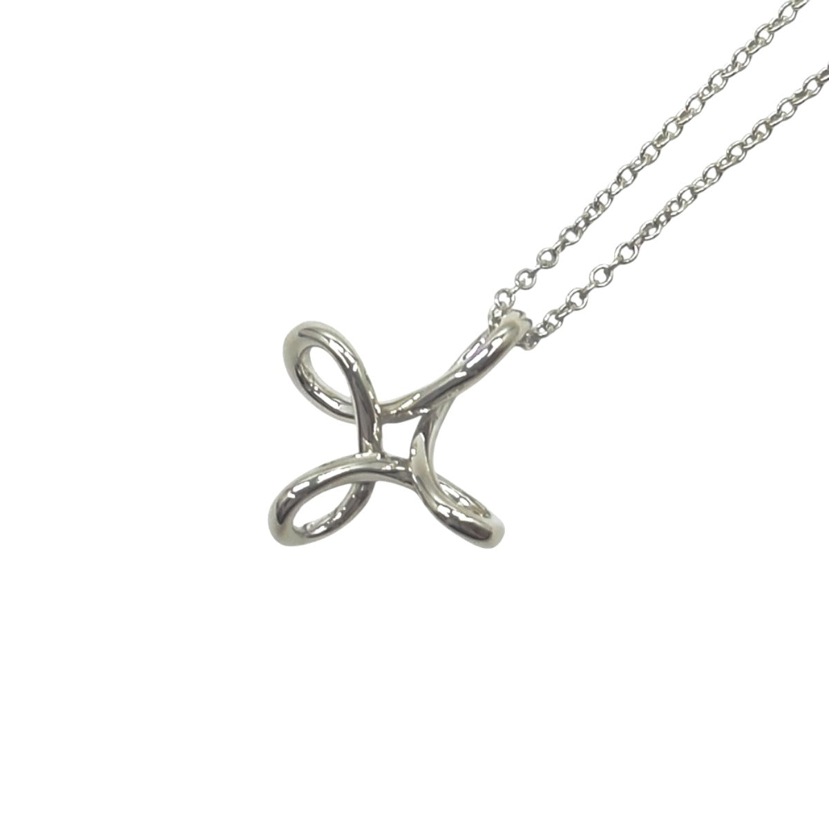 TIFFANY&Co. ティファニー エルサ ペレッティ インフィニティ クロス シルバー シルバー925 ネックレス ペンダント レディース A