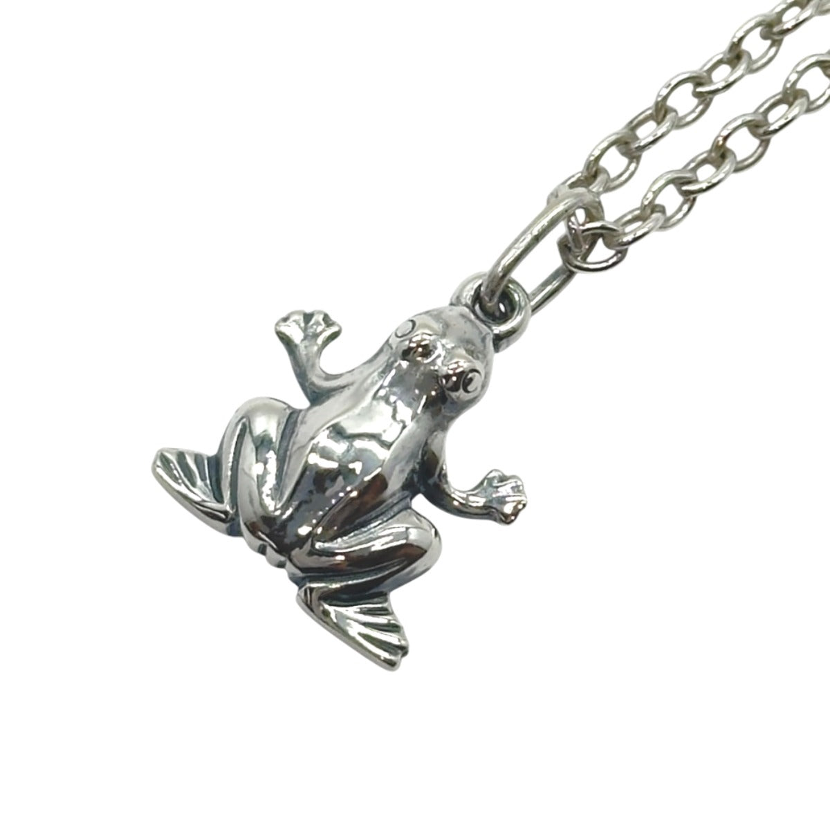 Georg Jensen ジョージジェンセン カエル モチーフ シルバー シルバー925 ネックレス ペンダント チェーン アクセサリー レディース A