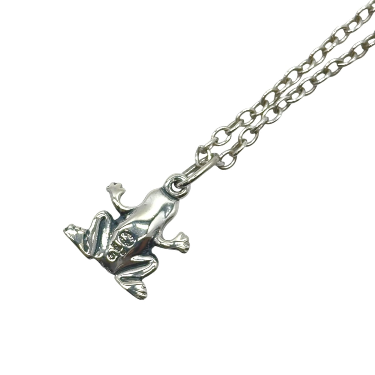 Georg Jensen ジョージジェンセン カエル モチーフ シルバー シルバー925 ネックレス ペンダント チェーン アクセサリー レディース A