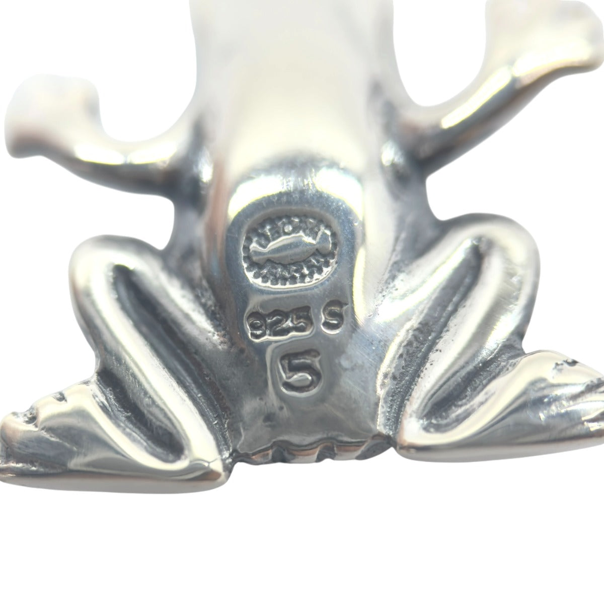 Georg Jensen ジョージジェンセン カエル モチーフ シルバー シルバー925 ネックレス ペンダント チェーン アクセサリー レディース A