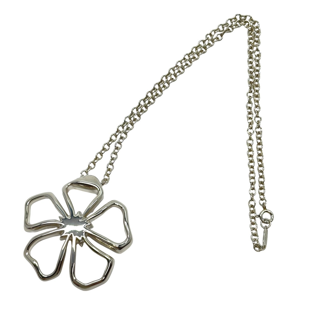 TIFFANY&Co. ティファニー オープン フラワー シルバー シルバー925 ネックレス ペンダント アクセサリー ジュエリー レディース A
