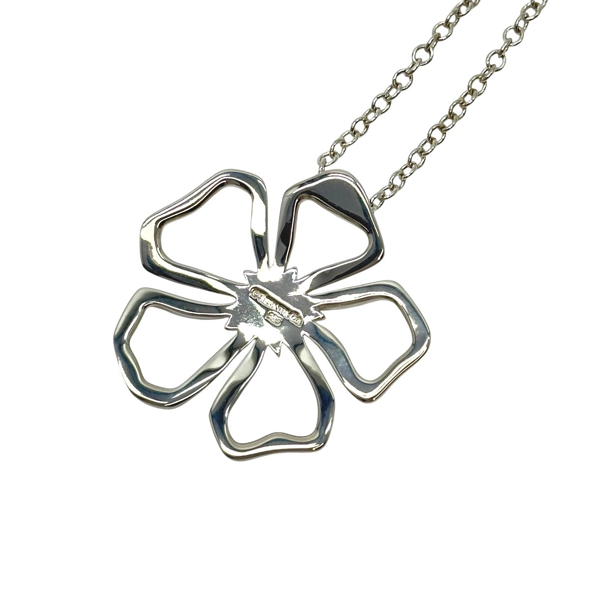 TIFFANY&Co. ティファニー オープン フラワー シルバー シルバー925 ネックレス ペンダント アクセサリー ジュエリー レディース A