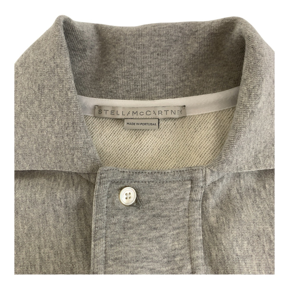 19700
Stella McCartney ステラマッカートニー プリントロゴ サイズS グレー レッド コットン ポロシャツ スウェットシャツ レディース A45