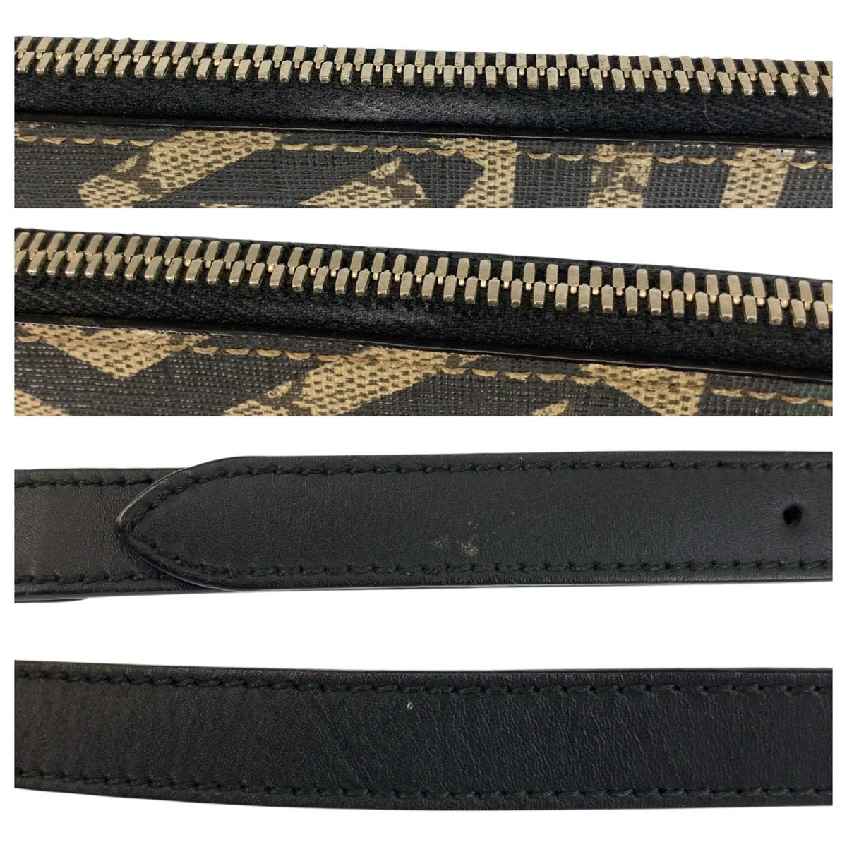 22101
GUCCI グッチ GGカレイド シェリーライン ベージュ ブラック シルバー金具 GGスプリームキャンバス / レザー 429004 ショルダーバッグ クラッチバッグ メンズ A56
