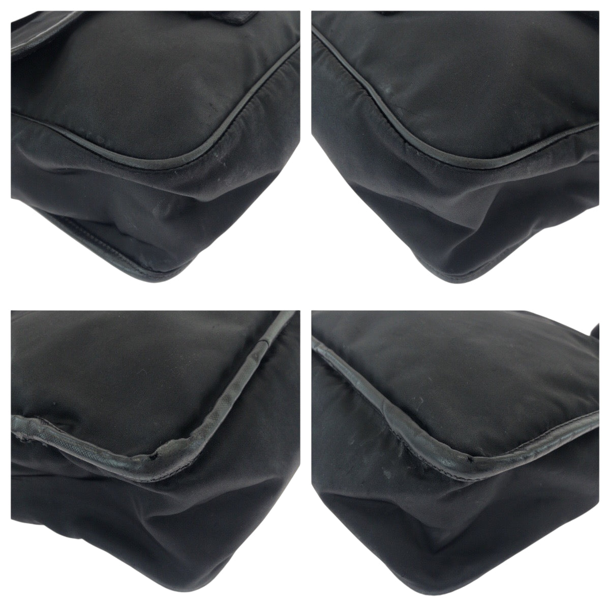 23977
PRADA プラダ テスート ロゴ ブラック 黒 シルバー金具 ナイロン VA0770 ショルダーバッグ 斜め掛け メンズ ABP41