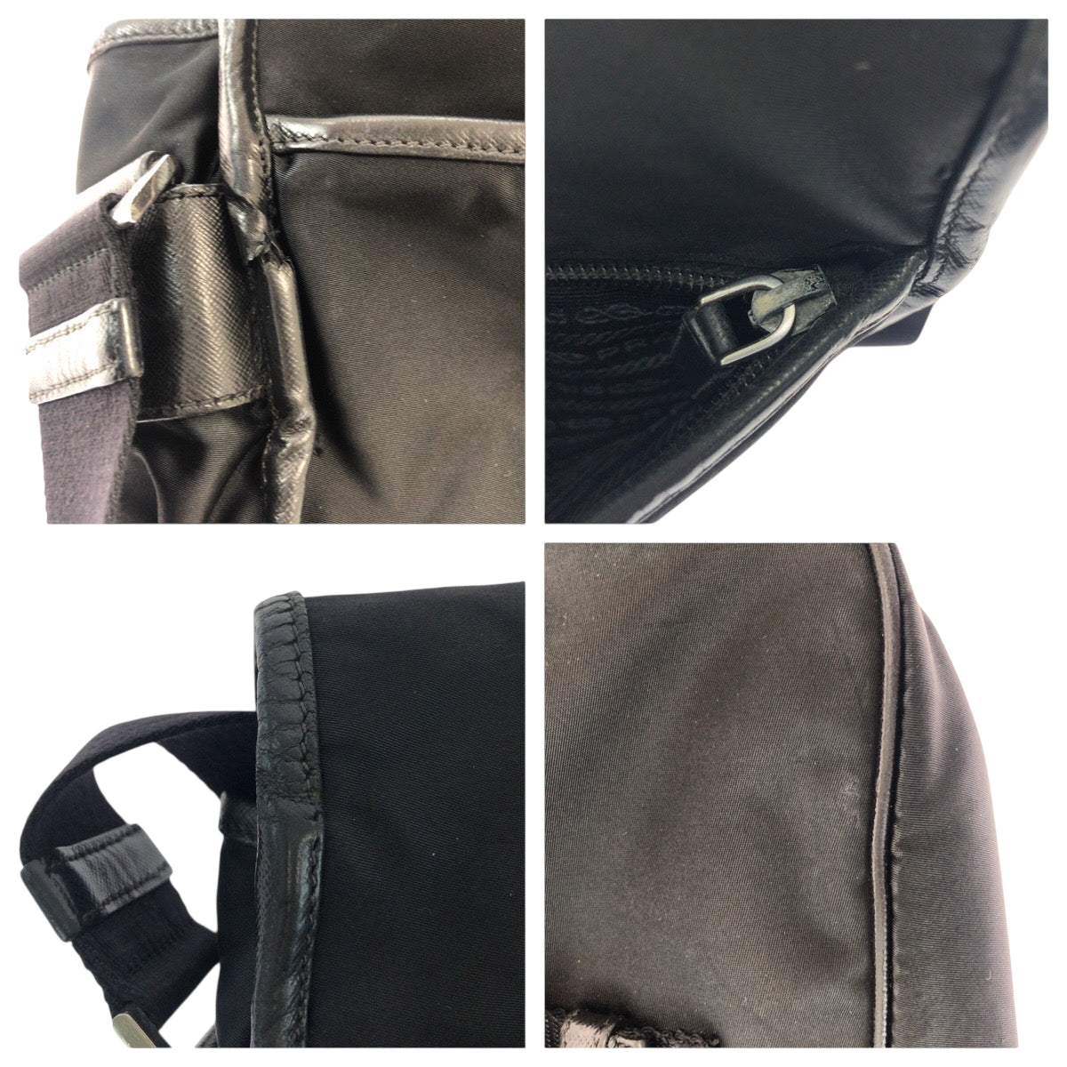 23977
PRADA プラダ テスート ロゴ ブラック 黒 シルバー金具 ナイロン VA0770 ショルダーバッグ 斜め掛け メンズ ABP41