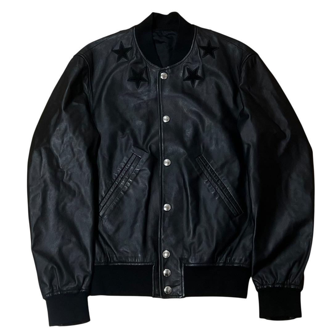 GIVENCHY ジバンシィ レザージャケット ブラック 羊革 ブルゾン メンズ B
