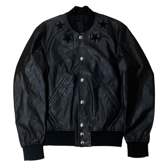 GIVENCHY ジバンシィ レザージャケット ブラック 羊革 ブルゾン メンズ B