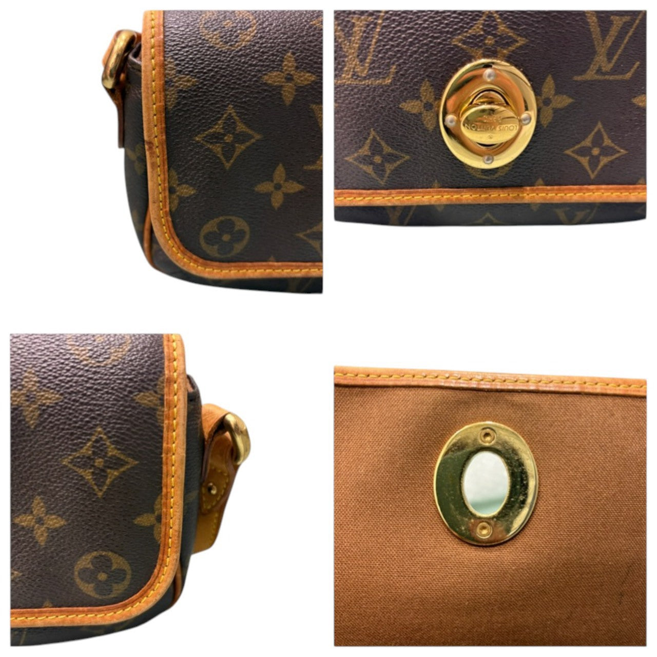 LOUIS VUITTON ルイヴィトン モノグラム ティカルPM ブラウン ゴールド金具 PVC / レザー M40078 ショルダーバッグ レディース B