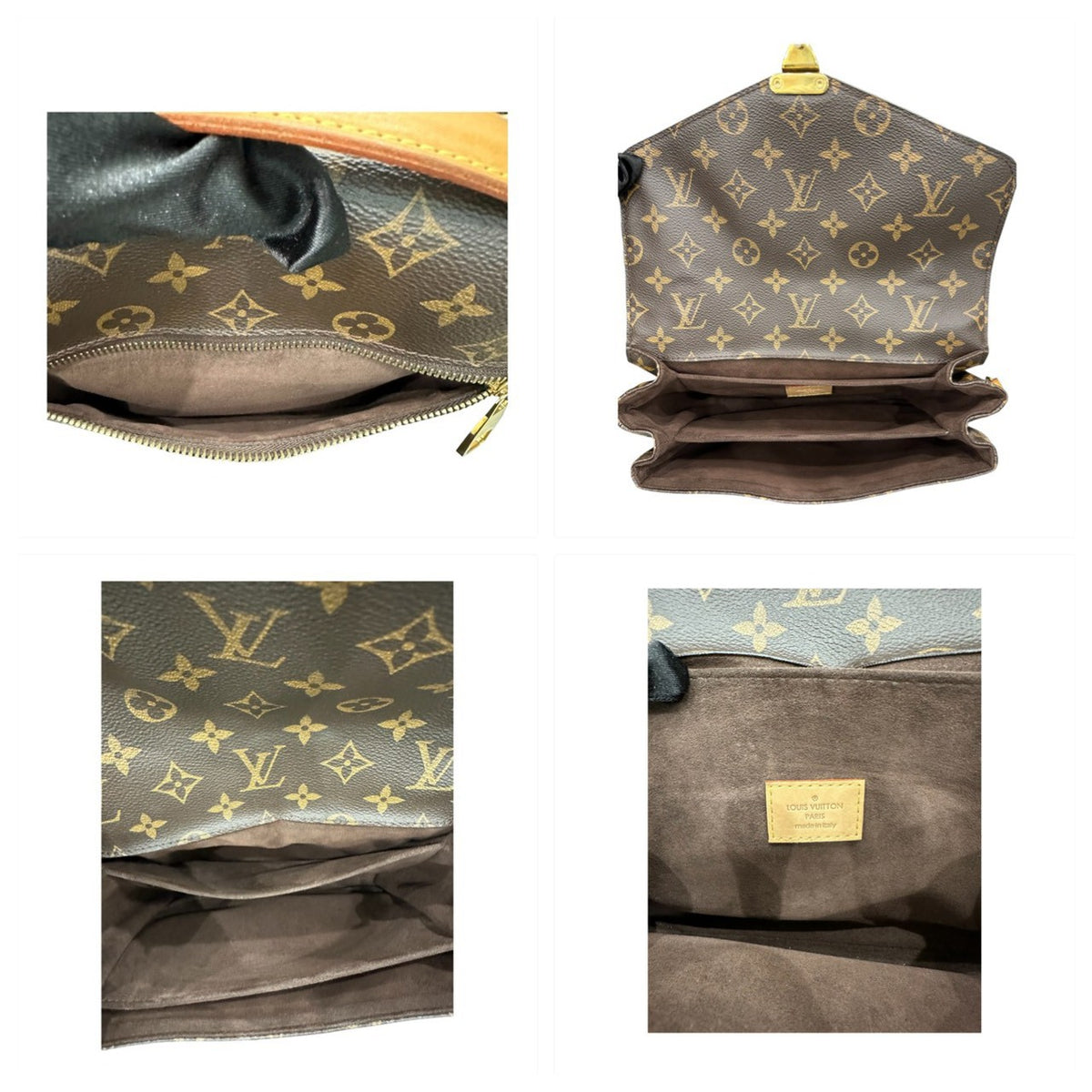LOUIS VUITTON ルイヴィトン モノグラム ポシェットメティスMM ブラウン PVC M44875 ショルダーバッグ ハンドバッグ レディース A