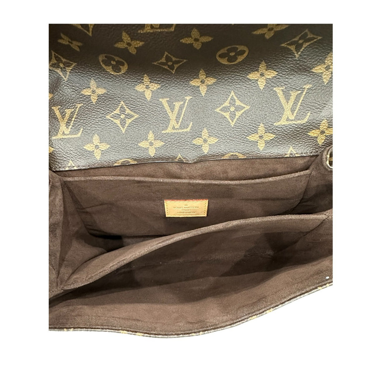 LOUIS VUITTON ルイヴィトン モノグラム ポシェットメティスMM ブラウン PVC M44875 ショルダーバッグ ハンドバッグ レディース A