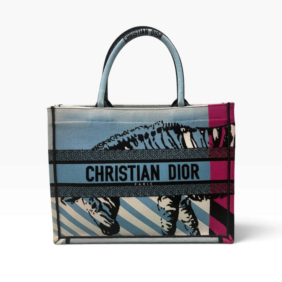 Christian Dior クリスチャンディオール ブックトート マルチカラー キャンバス M1286 ハンドバッグ レディース AB