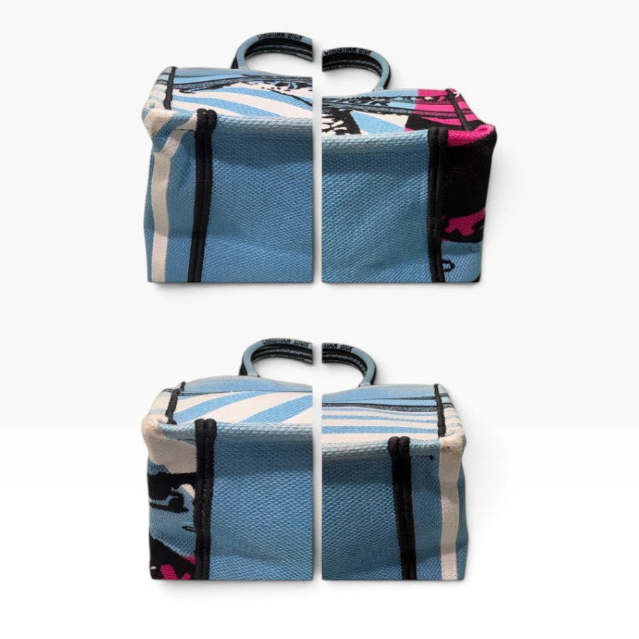 Christian Dior クリスチャンディオール ブックトート マルチカラー キャンバス M1286 ハンドバッグ レディース AB