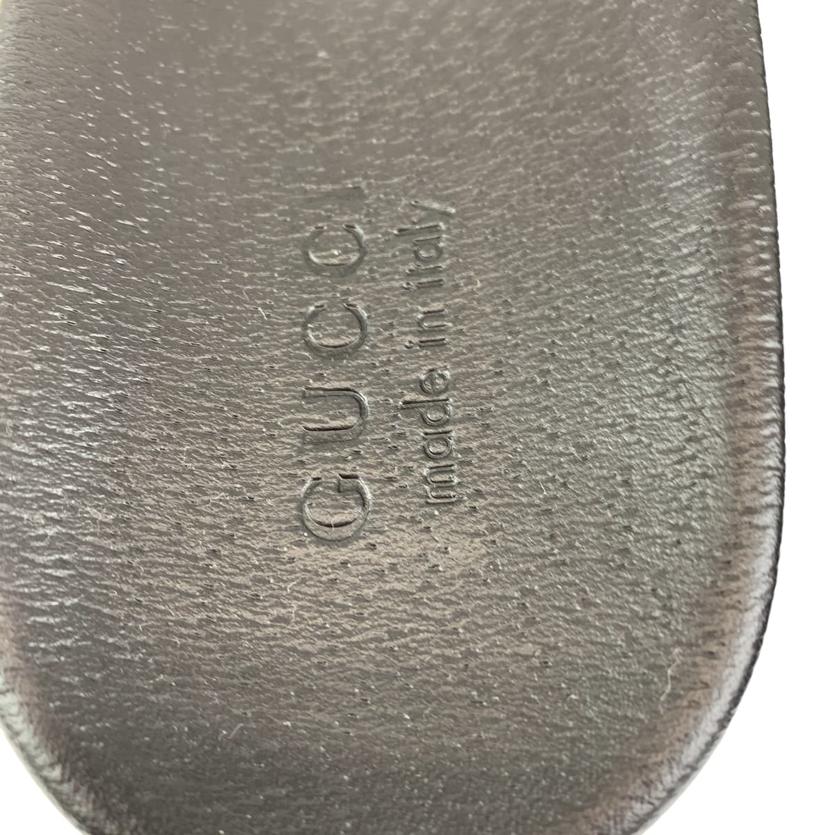 H-00576
GUCCI グッチ GG柄 スライドサンダル サイズ10 ブラック 黒 PVC サンダル フラットサンダル  メンズ