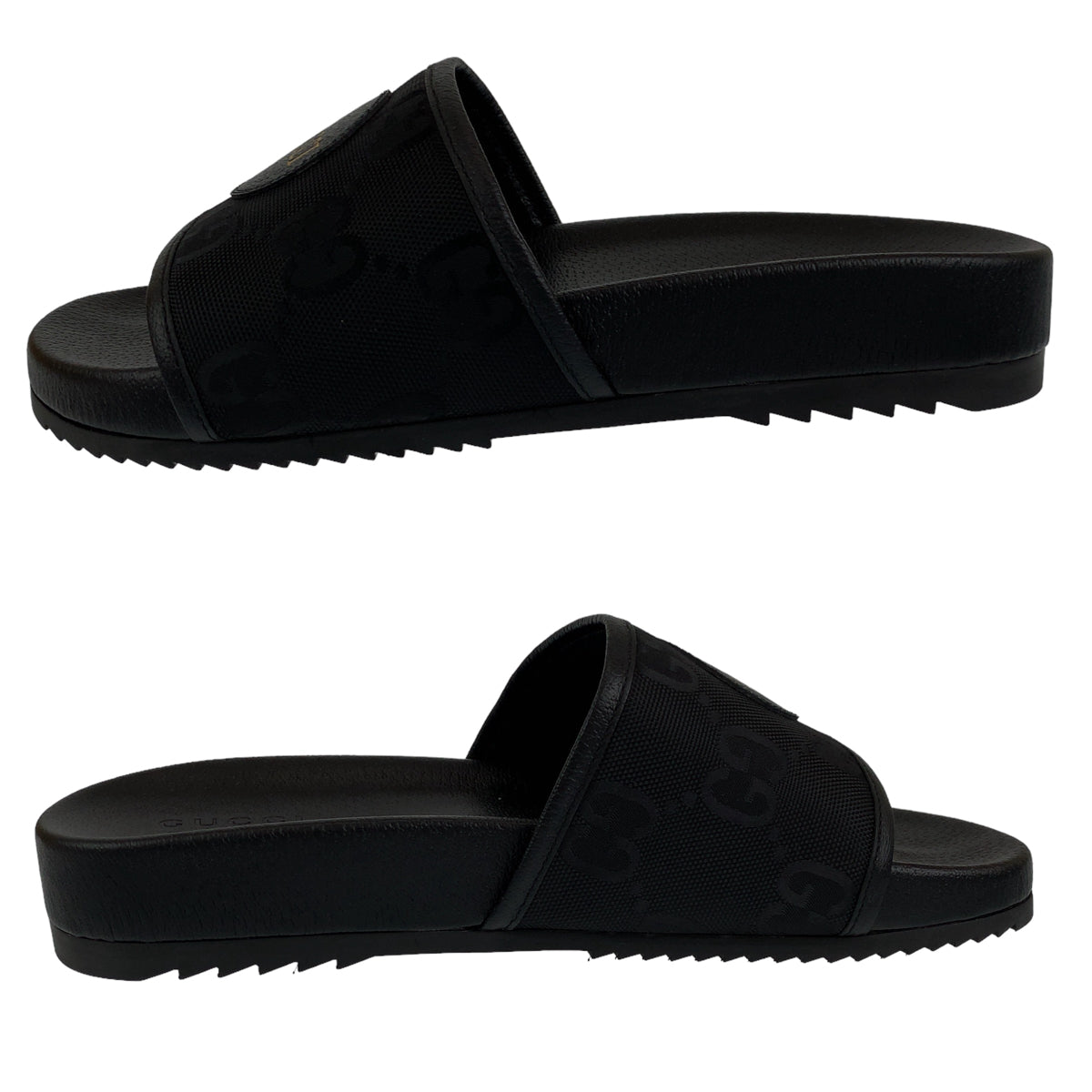 H-00577
GUCCI グッチ GG柄 スライドサンダル サイズ11 ブラック 黒 PVC サンダル ビーチサンダル  メンズ