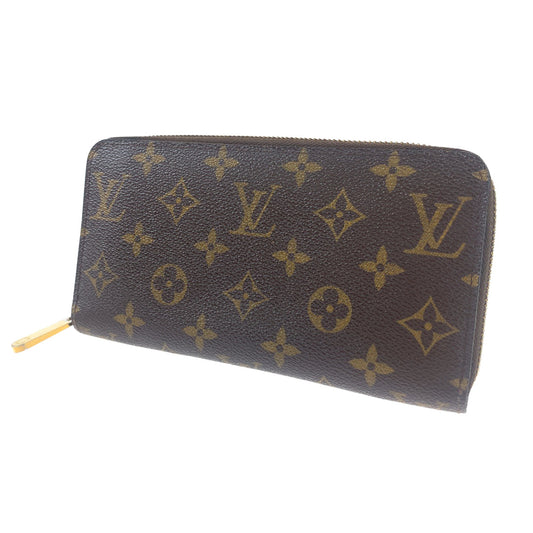 H-0023
LOUIS VUITTON ルイヴィトン モノグラム ジッピーウォレット 男女兼用 ブラウン レザー M60017 長財布 ラウンドファスナー ラウンドジップ  メンズ