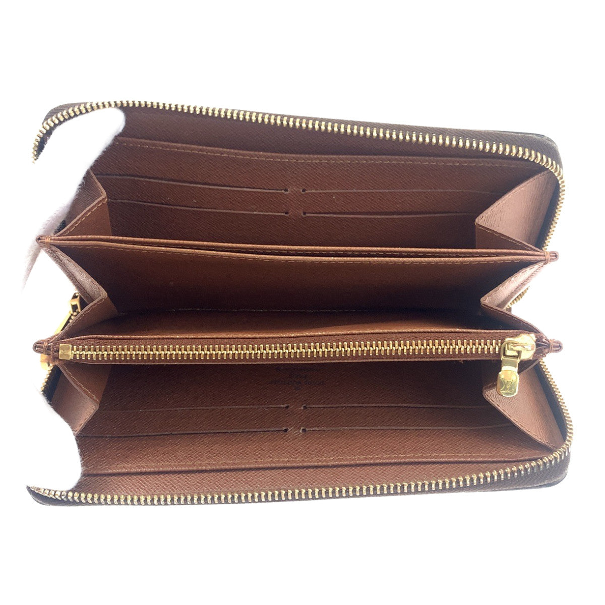 H-0023
LOUIS VUITTON ルイヴィトン モノグラム ジッピーウォレット 男女兼用 ブラウン レザー M60017 長財布 ラウンドファスナー ラウンドジップ  メンズ