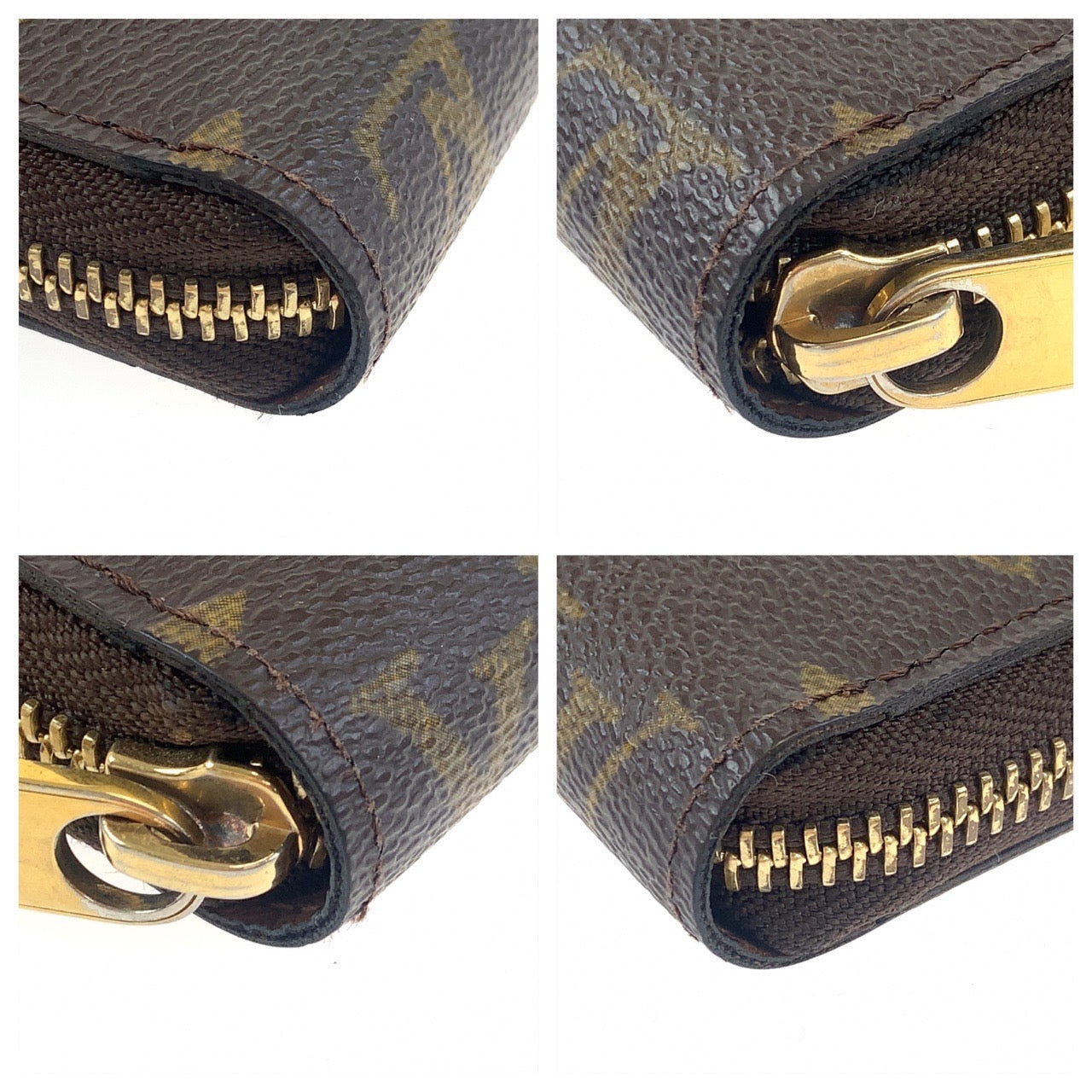 H-0023
LOUIS VUITTON ルイヴィトン モノグラム ジッピーウォレット 男女兼用 ブラウン レザー M60017 長財布 ラウンドファスナー ラウンドジップ  メンズ