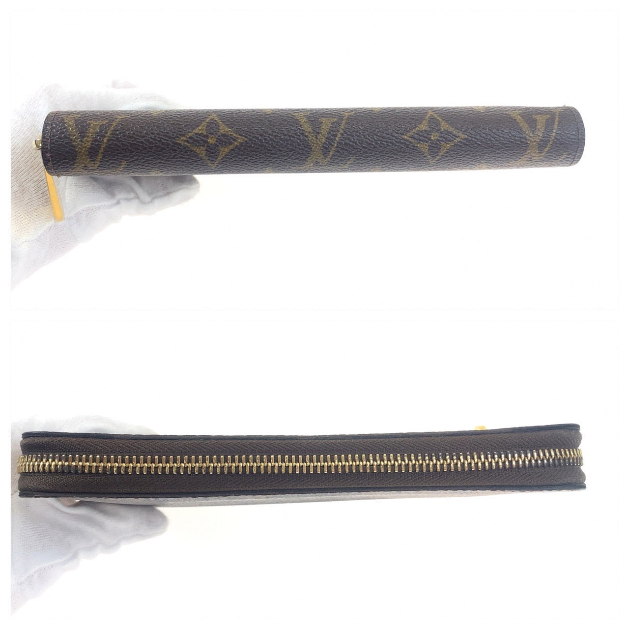 H-0023
LOUIS VUITTON ルイヴィトン モノグラム ジッピーウォレット 男女兼用 ブラウン レザー M60017 長財布 ラウンドファスナー ラウンドジップ  メンズ