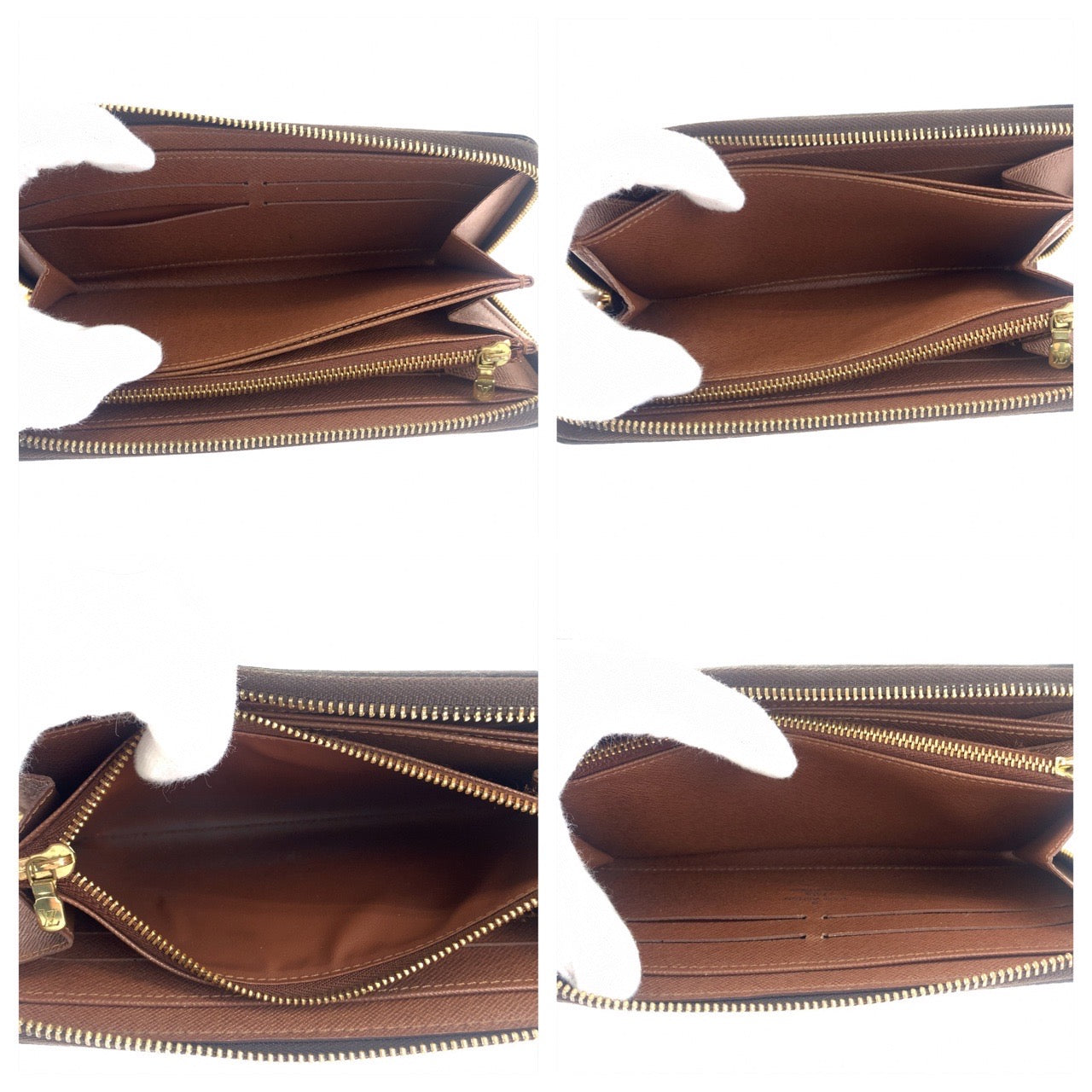 H-0023
LOUIS VUITTON ルイヴィトン モノグラム ジッピーウォレット 男女兼用 ブラウン レザー M60017 長財布 ラウンドファスナー ラウンドジップ  メンズ