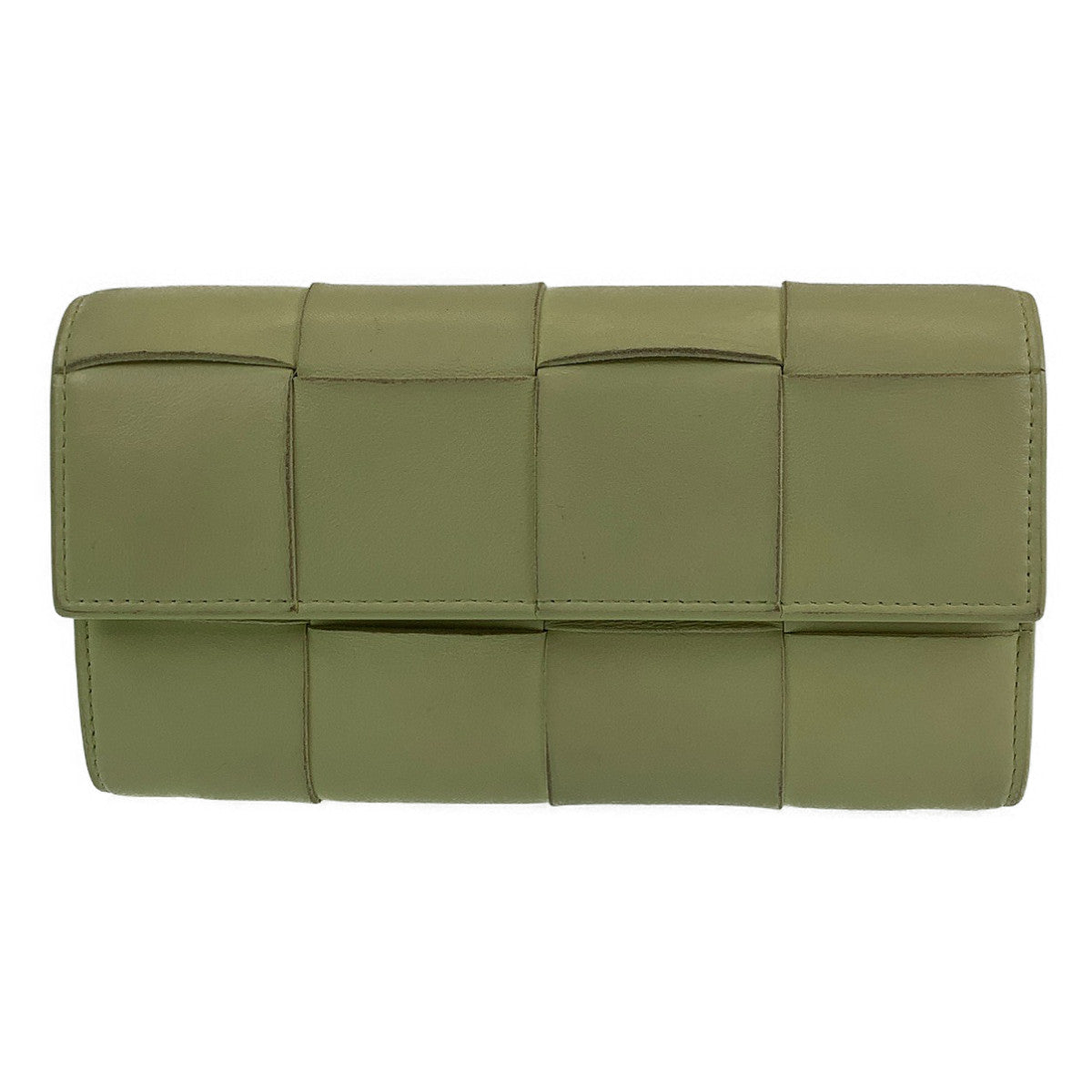 B-099
BOTTEGAVENETA ボッテガヴェネタ マキシイントレチャート ロングフラップウォレット レモンウォッシュド ラムスキン 長財布 男女兼用  レディース