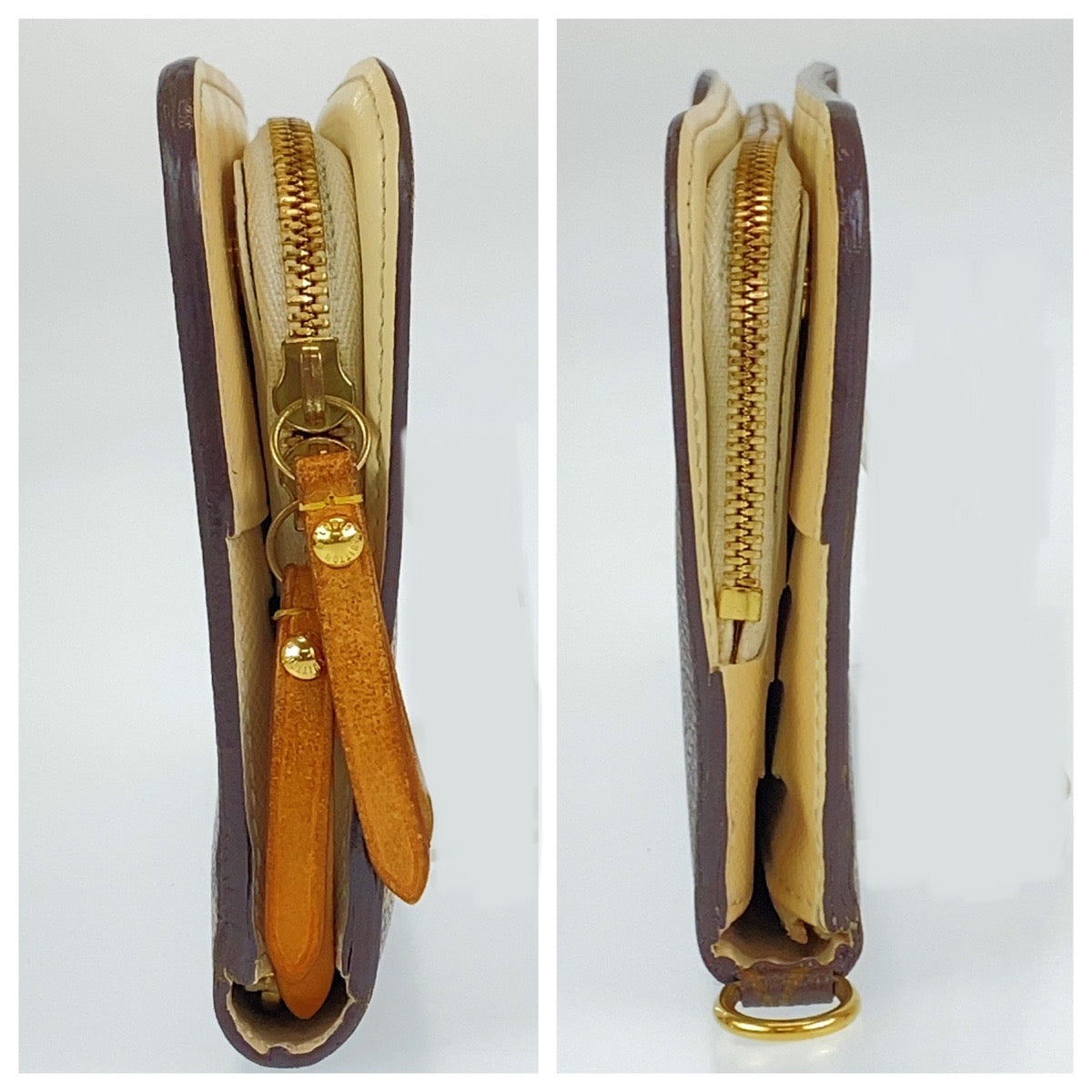 B-068
LOUIS VUITTON ルイヴィトン モノグラム ポルトフォイユ アンソリット ブラウン レザー M60299 長財布 札入れ  レディース