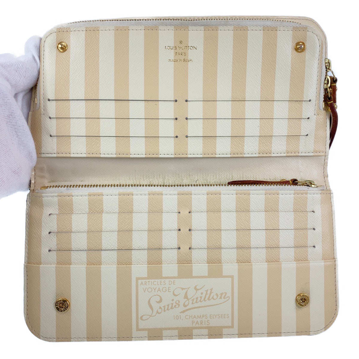 B-068
LOUIS VUITTON ルイヴィトン モノグラム ポルトフォイユ アンソリット ブラウン レザー M60299 長財布 札入れ  レディース