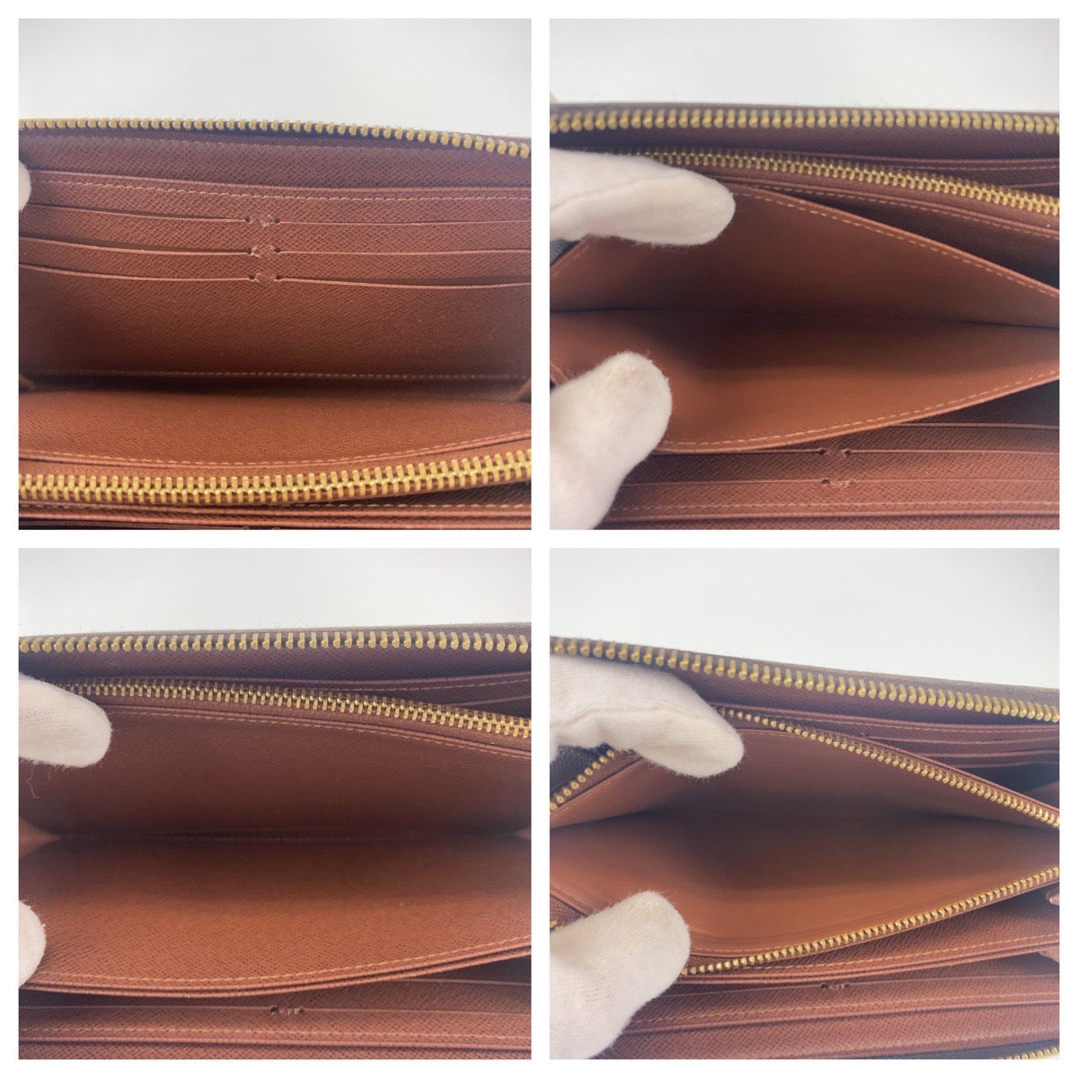 H-0036
LOUIS VUITTON ルイヴィトン モノグラム ジッピーウォレット ブラウン レザー M42616 長財布 ラウンドファスナー ラウンドジップ  レディース