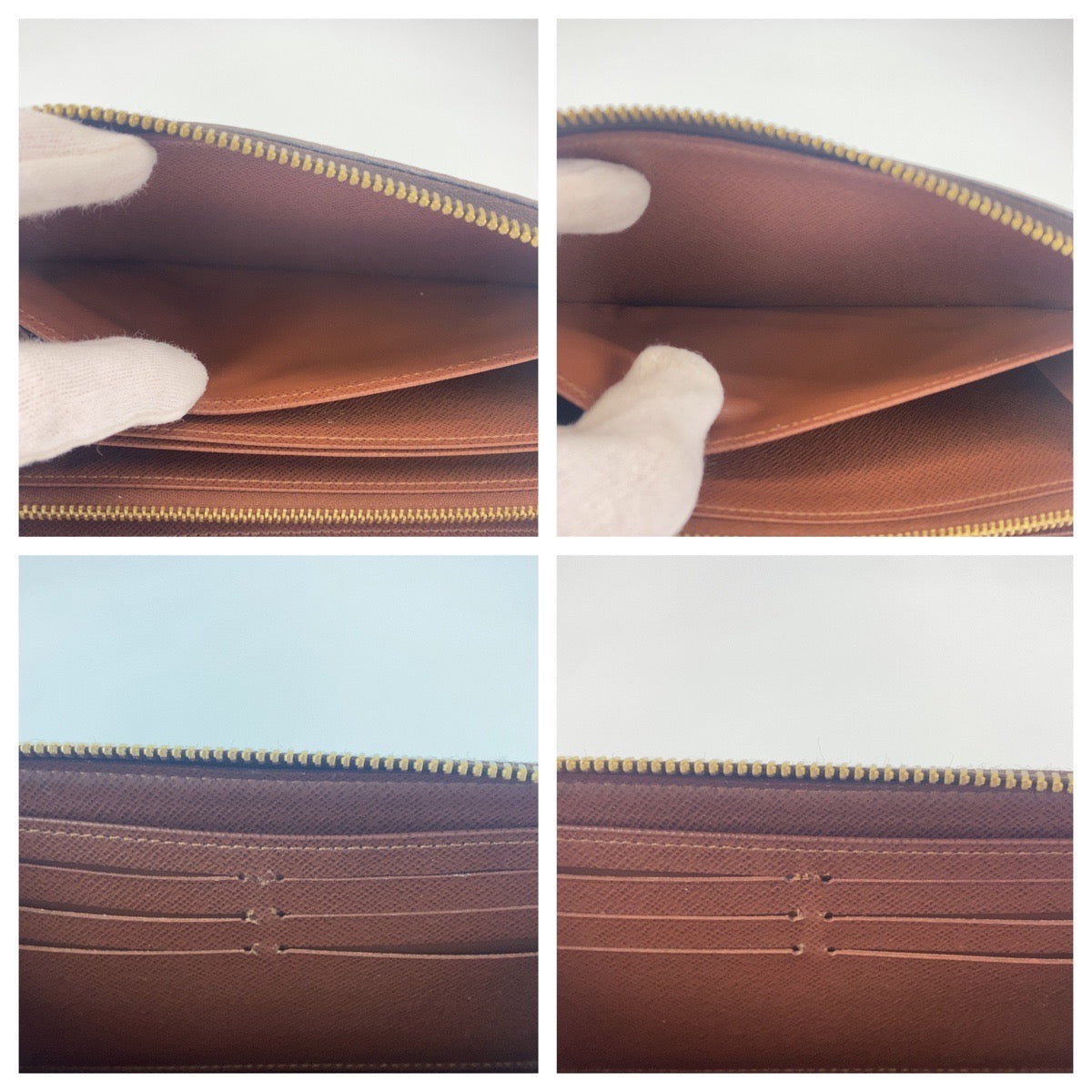 H-0036
LOUIS VUITTON ルイヴィトン モノグラム ジッピーウォレット ブラウン レザー M42616 長財布 ラウンドファスナー ラウンドジップ  レディース