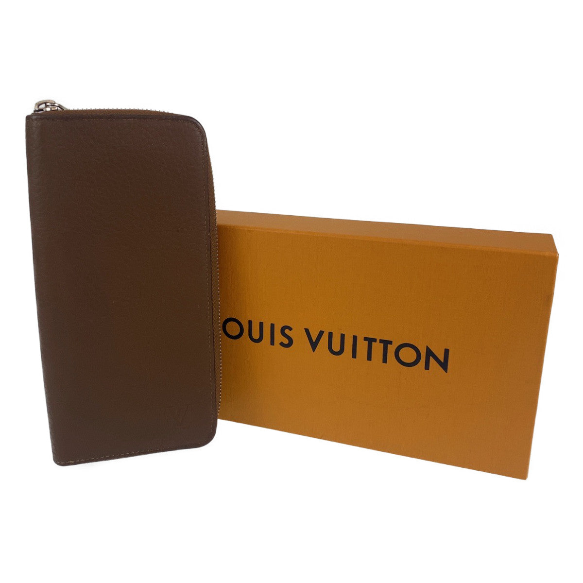 H-0038
LOUIS VUITTON ルイヴィトン トリヨン ジッピーウォレット ヴェルティカル ブラウン シルバー レザー M58864 長財布 ラウンドファスナー ラウンドジップ  メンズ