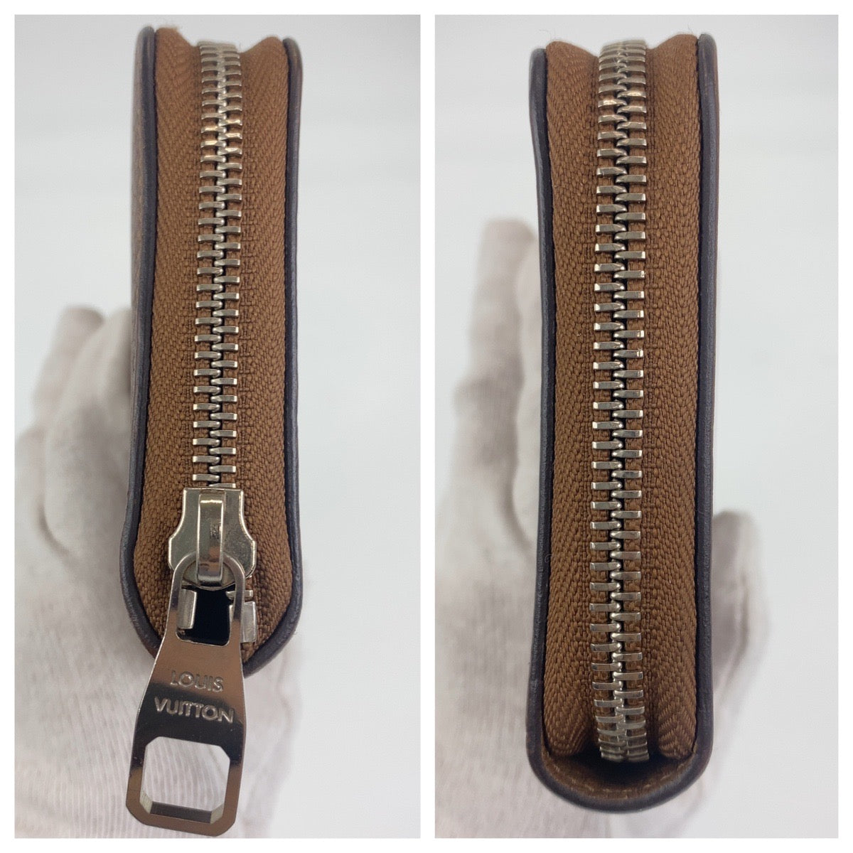H-0038
LOUIS VUITTON ルイヴィトン トリヨン ジッピーウォレット ヴェルティカル ブラウン シルバー レザー M58864 長財布 ラウンドファスナー ラウンドジップ  メンズ
