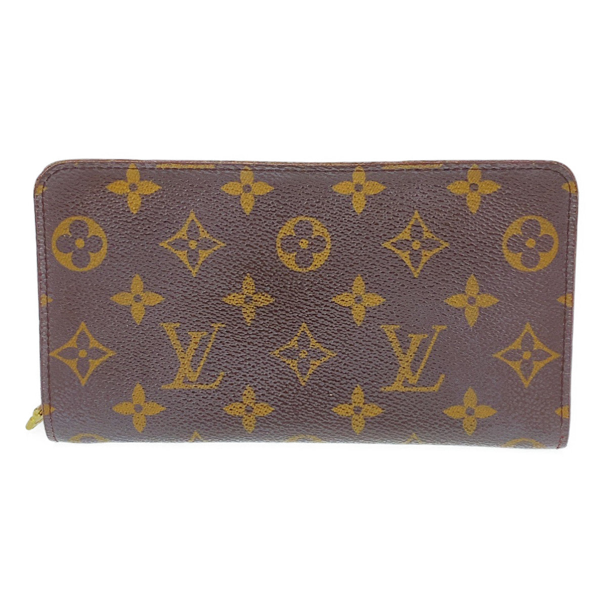 B-062
LOUIS VUITTON ルイヴィトン モノグラム ポルト モネ ジップ ブラウン レザー M61727 長財布 ラウンドファスナー ラウンドジップ  レディース