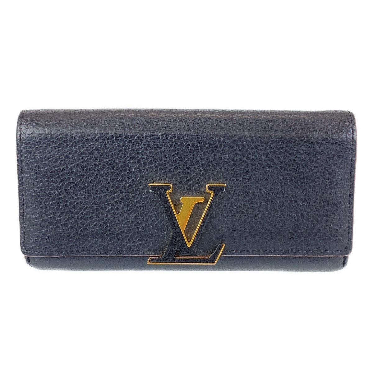 B-061
LOUIS VUITTON ルイヴィトン トリヨン ポルトフォイユ カプシーヌ ノワール ブラック レザー M61248 長財布 札入れ  レディース