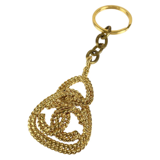 B-076
CHANEL シャネル ココマーク ゴールド 金 メタル キーホルダー キーチャーム  レディース