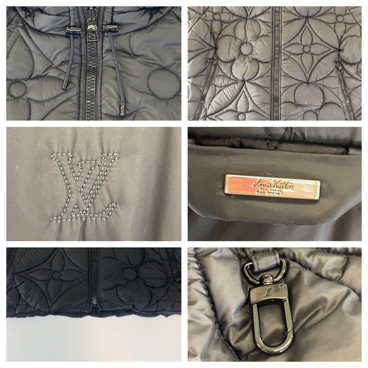 B-102
LOUIS VUITTON ルイヴィトン モノグラムパファージャケット ステープルズエディションズ  リバーシブル サイズ50 ブラック ポリエステル HIB47WRSB ダウンジャケット  メンズ