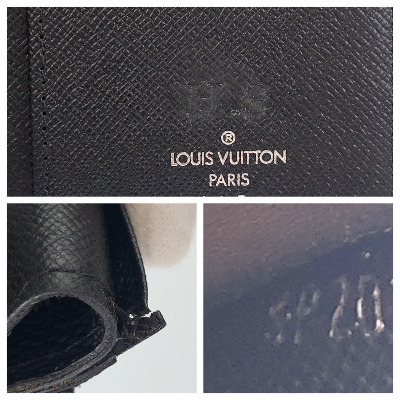 B-058
LOUIS VUITTON ルイヴィトン ダミエ グラフィット ポルトフォイユ ブラザ ブラック 黒 レザー N62665 長財布 札入れ  メンズ
