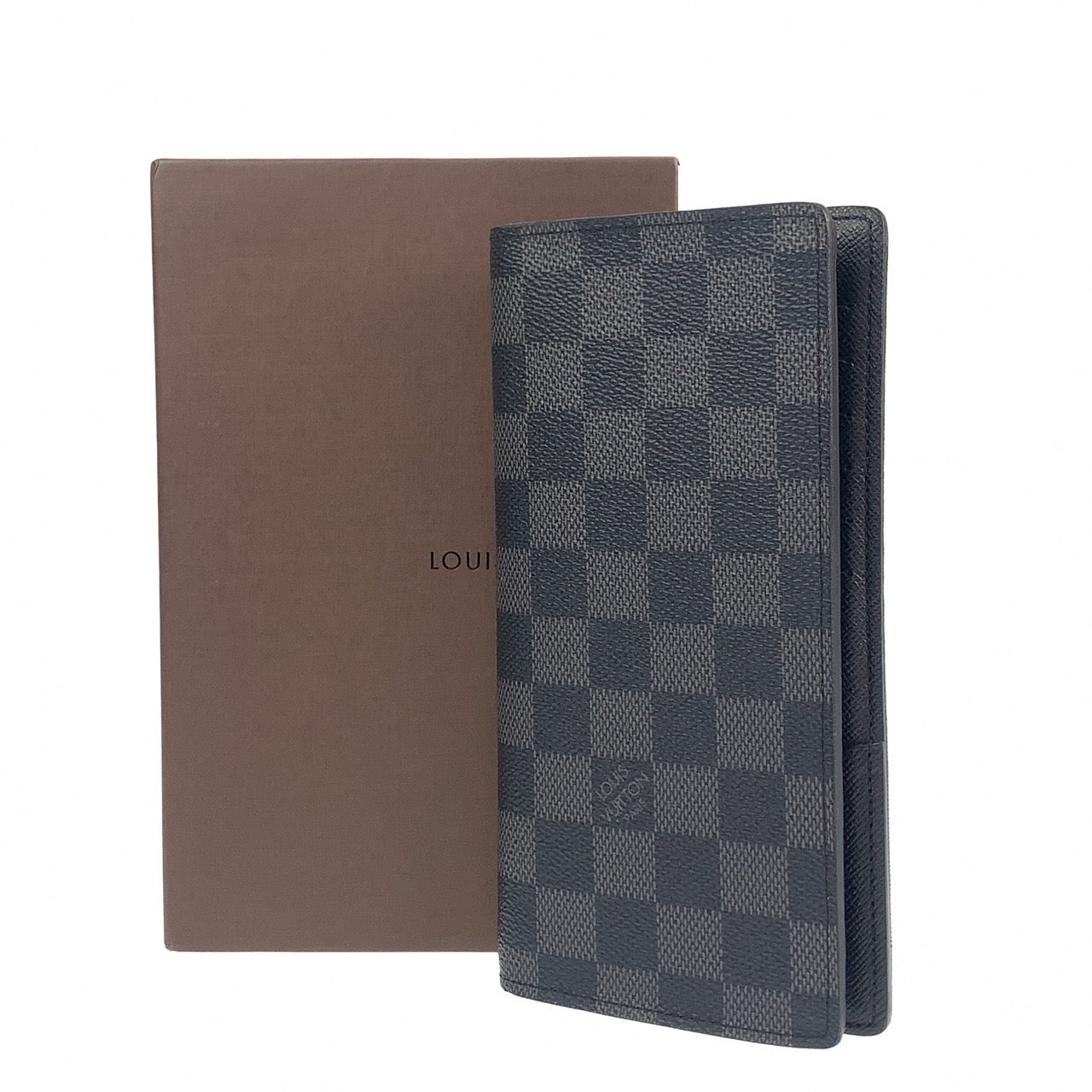B-058
LOUIS VUITTON ルイヴィトン ダミエ グラフィット ポルトフォイユ ブラザ ブラック 黒 レザー N62665 長財布 札入れ  メンズ