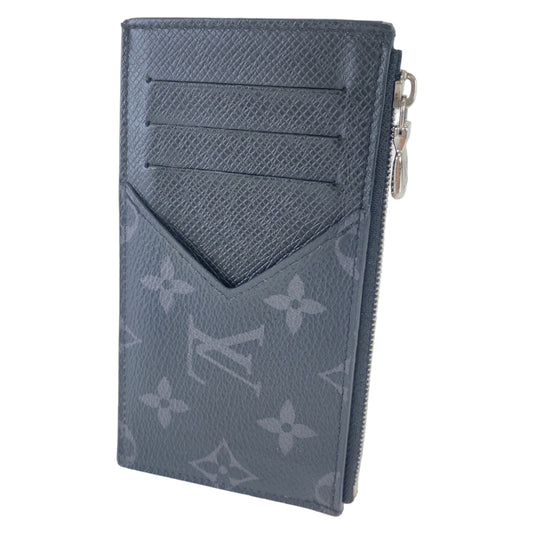 B-055
LOUIS VUITTON ルイヴィトン タイガラマ コインカード ホルダー ブラック 黒 シルバー金具 PVC M30271 コインケース コンパクトウォレット  メンズ